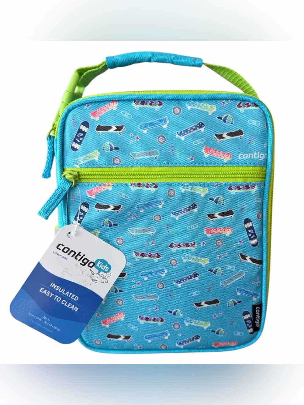 Contigo Kids Insulated Lunch Box Antimicrobial Liner With Accessories- NWT